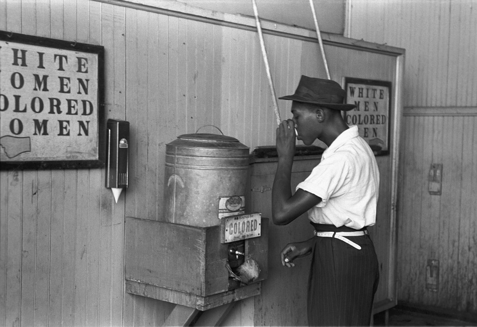 Racism - Black Man at Black Only Water Cooler